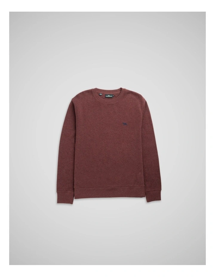 Gunn Crew Neck Sweat in Rust image 4