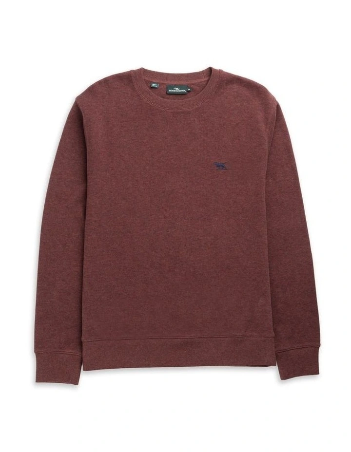Gunn Crew Neck Sweat in Rust image 4