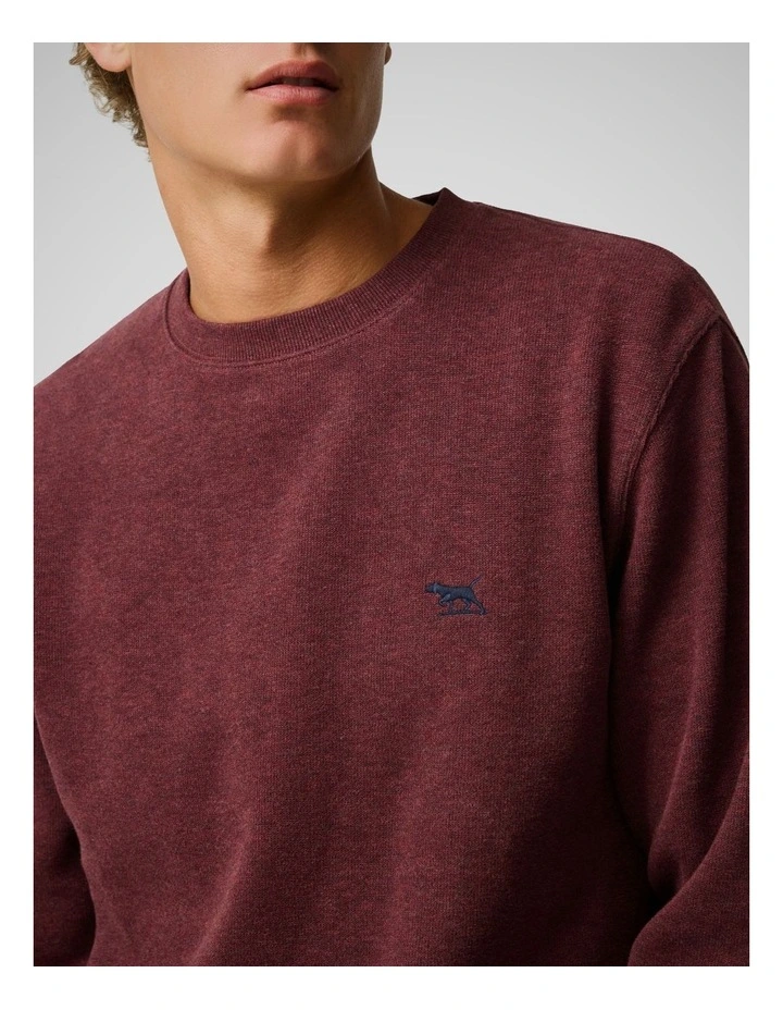 Gunn Crew Neck Sweat in Rust image 6