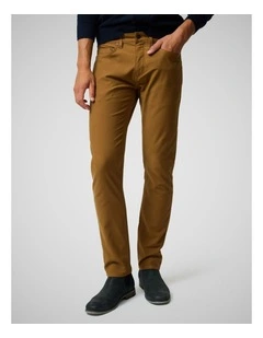 Motion 2 Short Leg Straight Jeans in Tan
