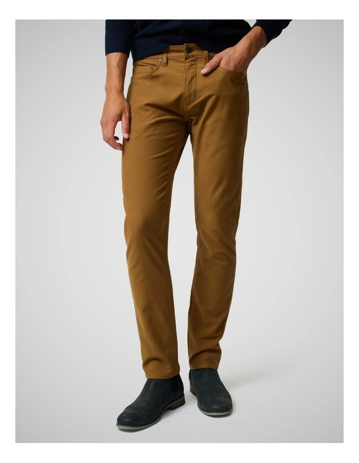 Motion 2 Short Leg Straight Jeans in Tan image 1