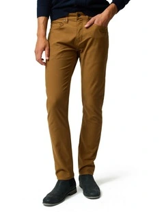 Motion 2 Regular Leg Straight Jeans in Tan