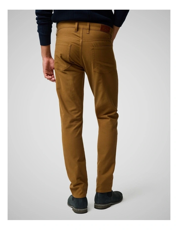 Motion 2 Regular Leg Straight Jeans in Tan image 3