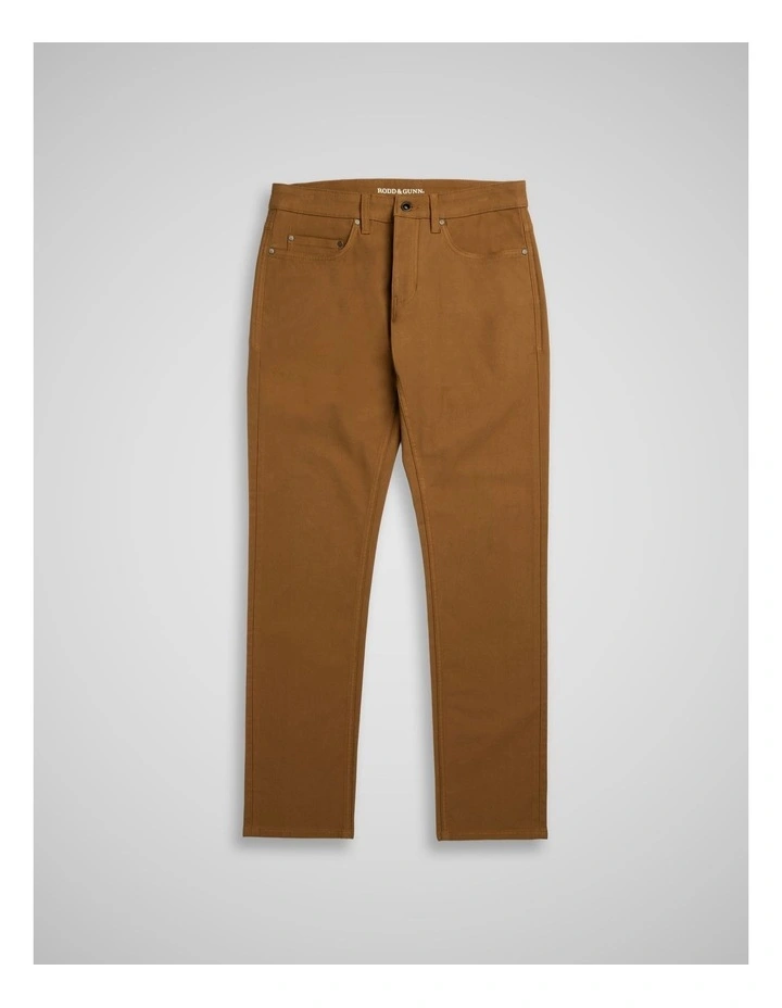 Motion 2 Regular Leg Straight Jeans in Tan image 4