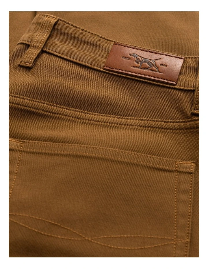 Motion 2 Regular Leg Straight Jeans in Tan image 7