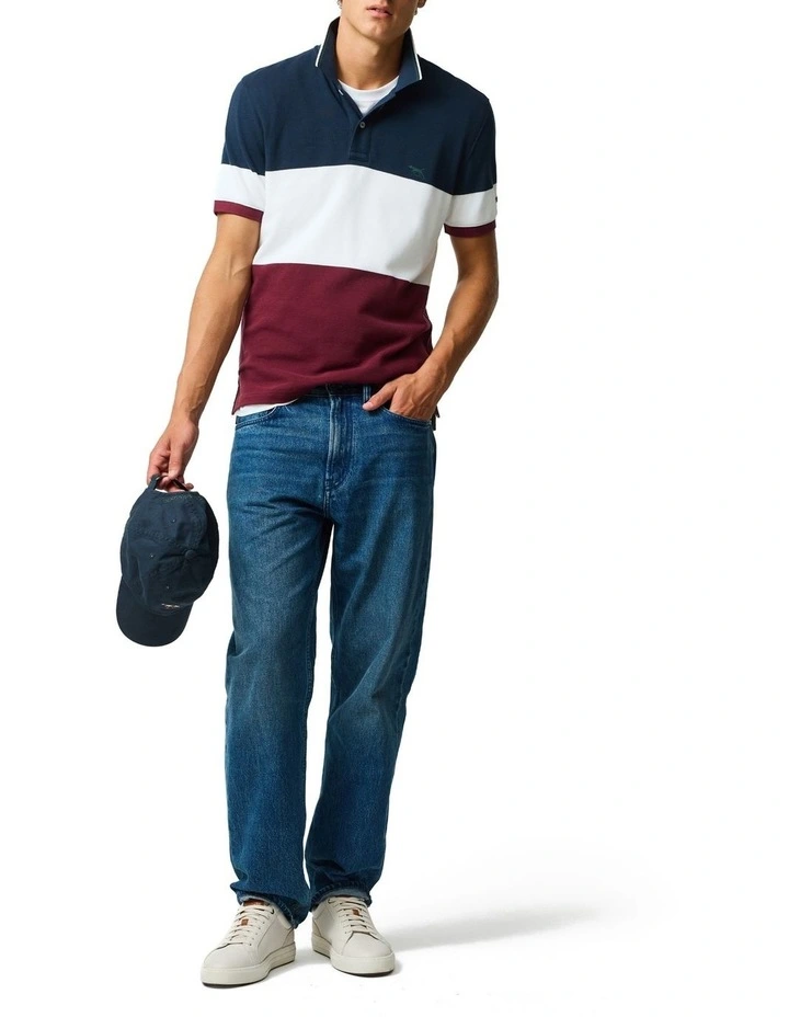 Homebay Sports Fit Polo in Oxblood image 2