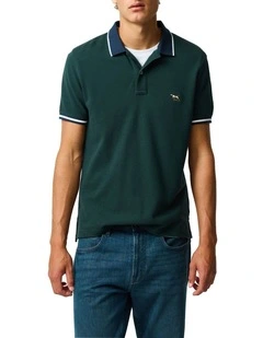 New Lynn Sports Fit Polo in Forest