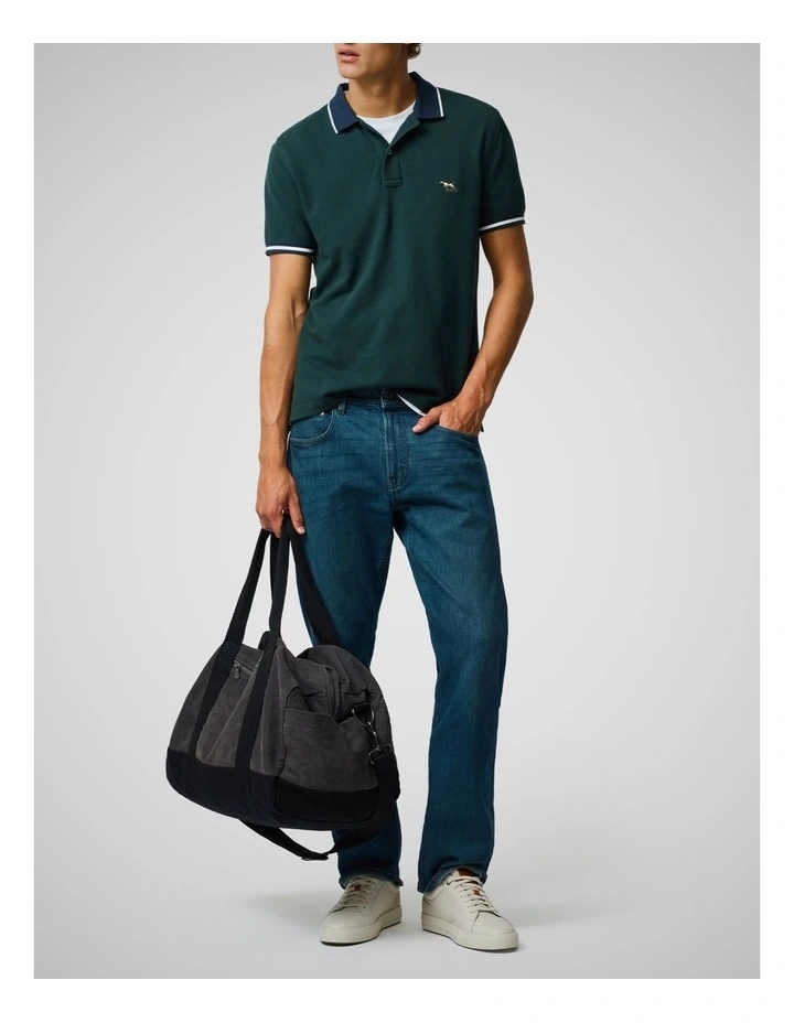 New Lynn Sports Fit Polo in Forest image 2