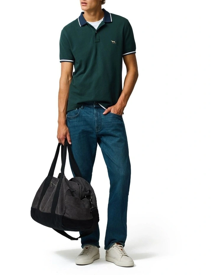 New Lynn Sports Fit Polo in Forest image 2