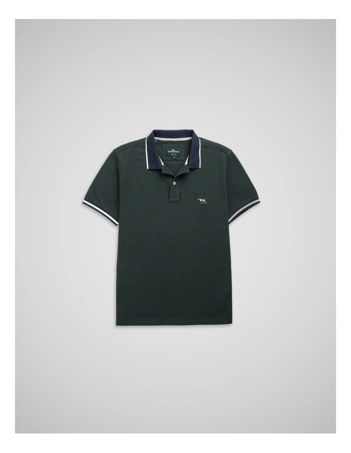 New Lynn Sports Fit Polo in Forest image 4