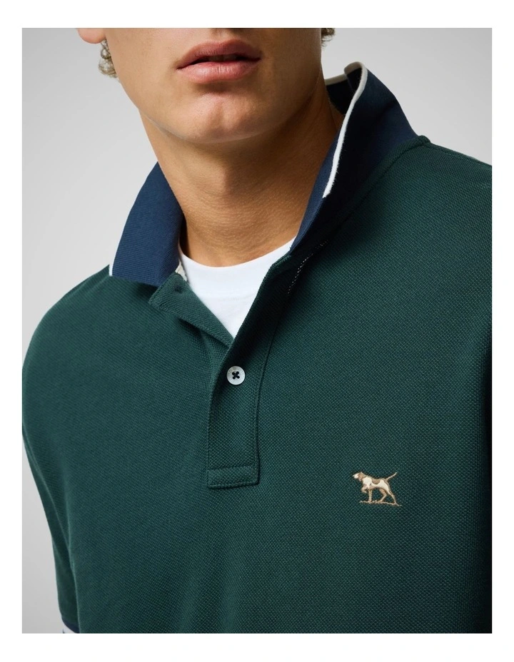 New Lynn Sports Fit Polo in Forest image 6