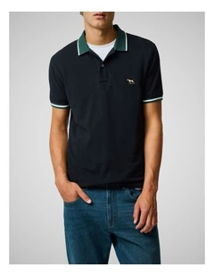 New Lynn Sports Fit Polo in Onyx