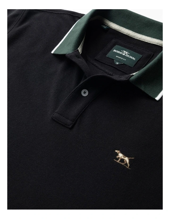 New Lynn Sports Fit Polo in Onyx image 5