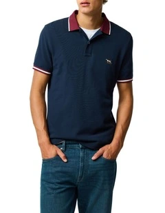 New Lynn Sports Fit Polo in Eclipse