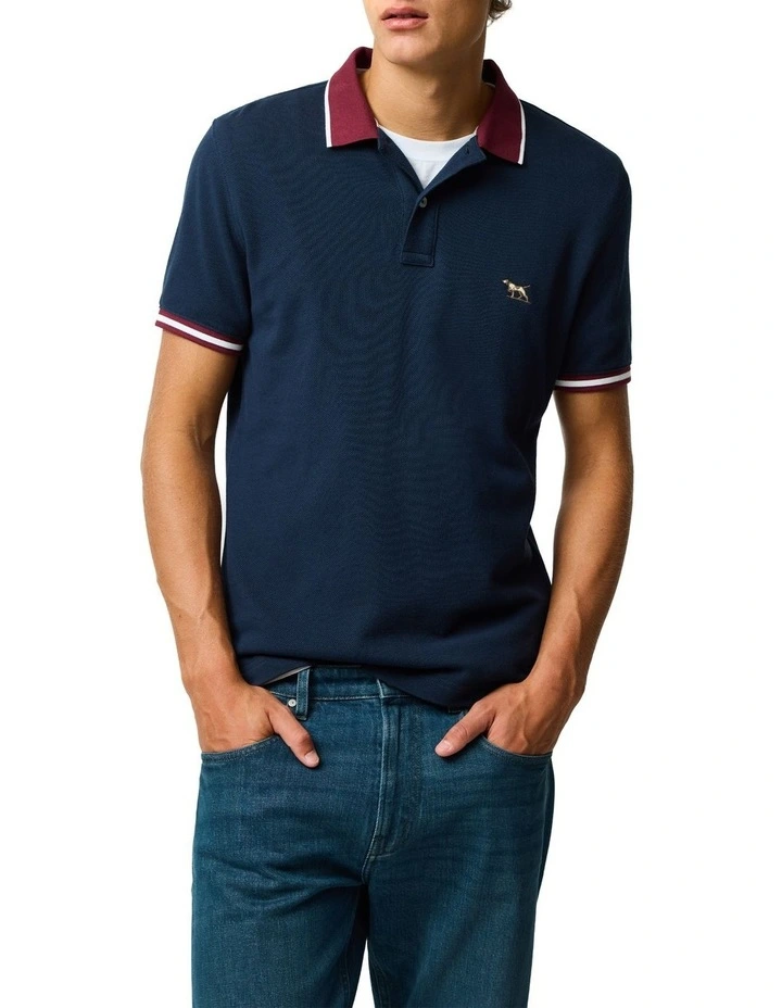 New Lynn Sports Fit Polo in Eclipse image 1