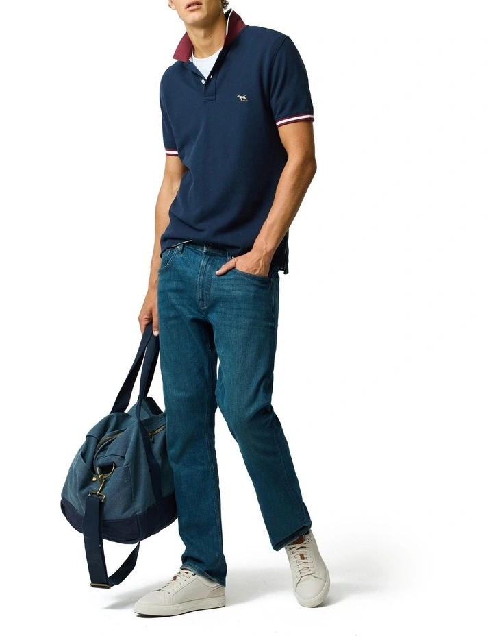 New Lynn Sports Fit Polo in Eclipse image 2