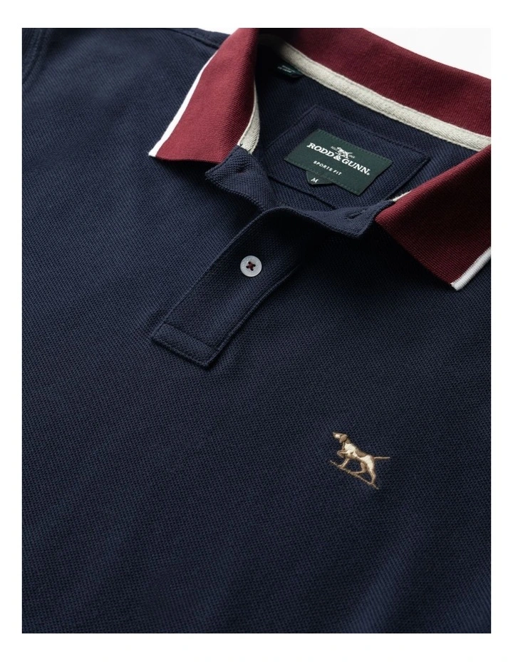 New Lynn Sports Fit Polo in Eclipse image 5