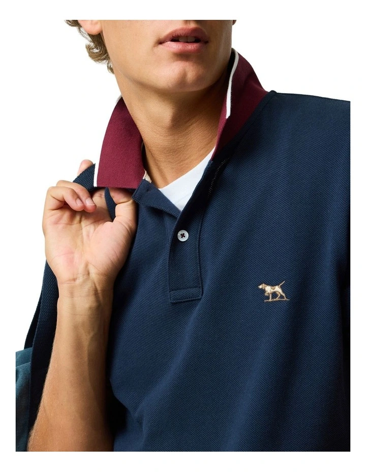 New Lynn Sports Fit Polo in Eclipse image 6