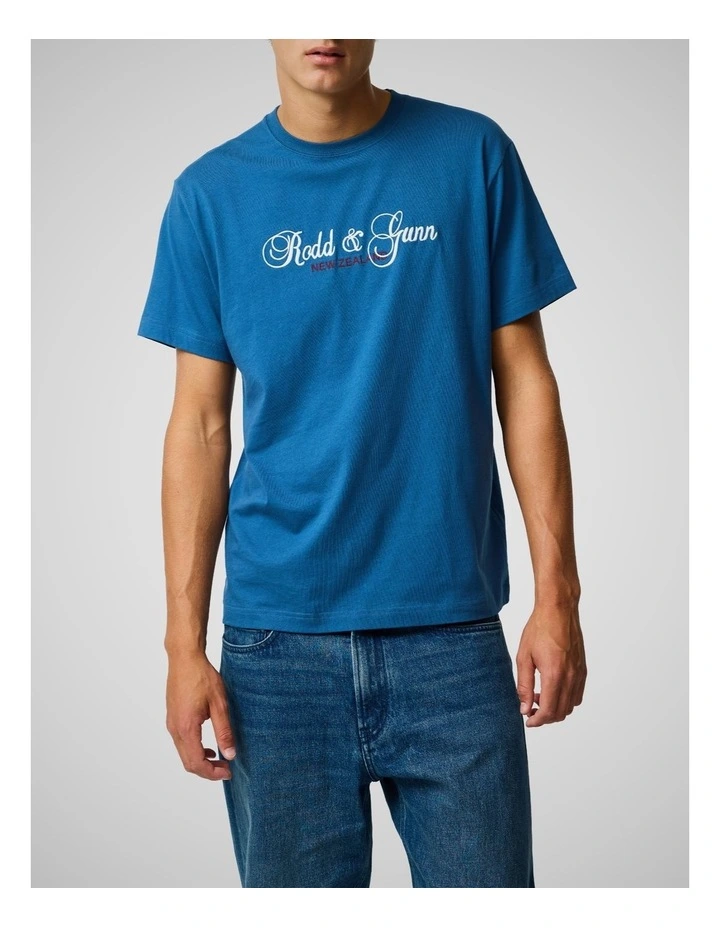 Wendon Valley Tee in Denim image 1