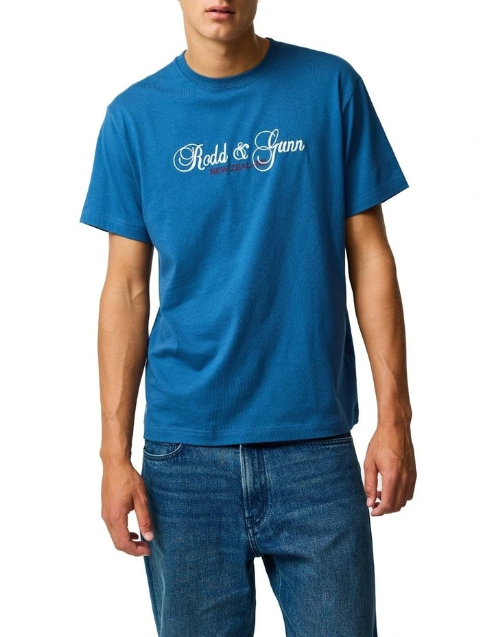 Wendon Valley Tee in Denim image 1