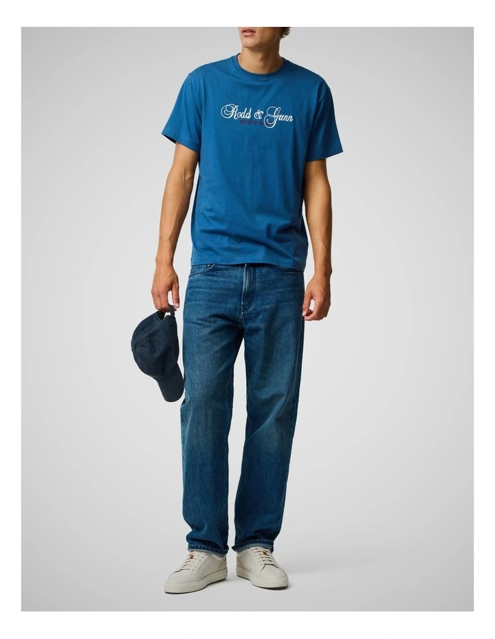 Wendon Valley Tee in Denim image 2