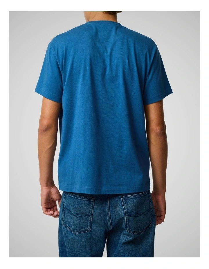 Wendon Valley Tee in Denim image 3