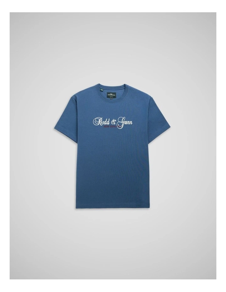 Wendon Valley Tee in Denim image 4