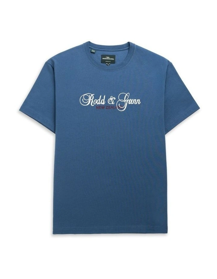 Wendon Valley Tee in Denim image 4