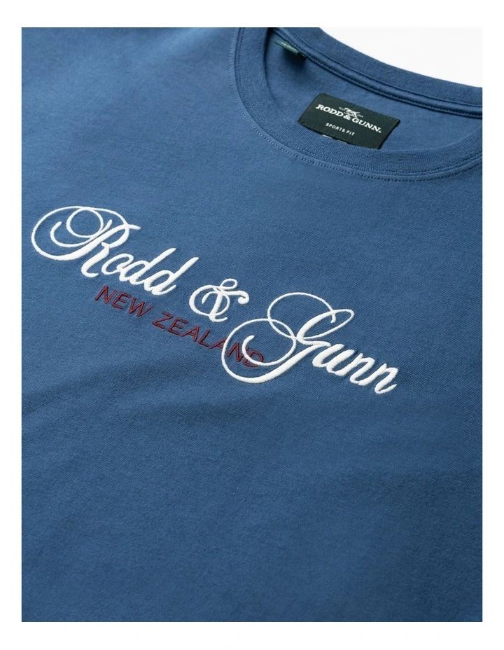 Wendon Valley Tee in Denim image 5