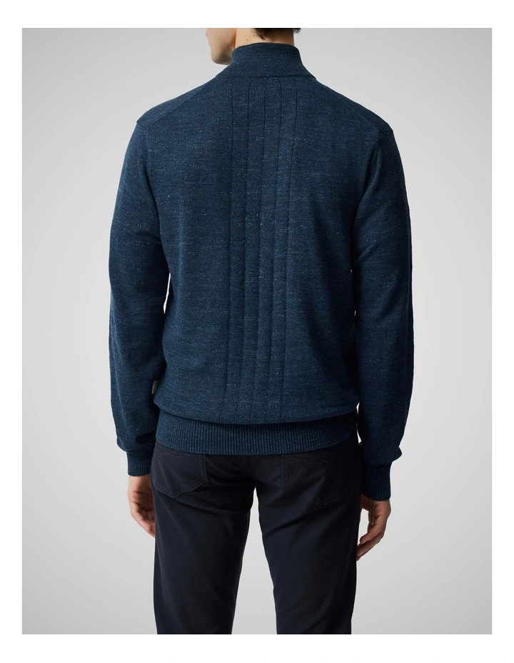Fortrose 1/4 Zip Knit in Midnight image 3