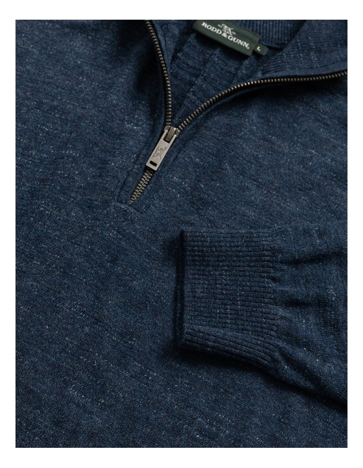 Fortrose 1/4 Zip Knit in Midnight image 5