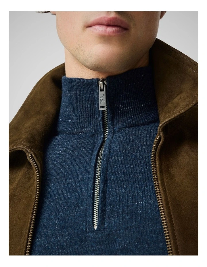 Fortrose 1/4 Zip Knit in Midnight image 6