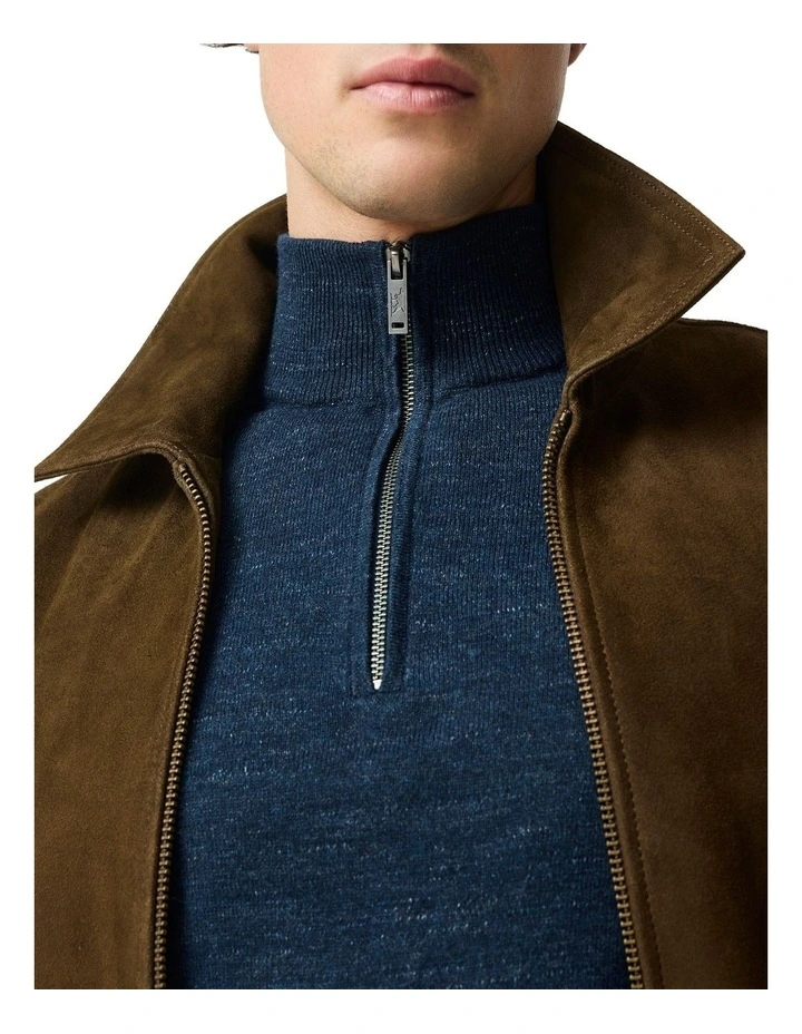 Fortrose 1/4 Zip Knit in Midnight image 6