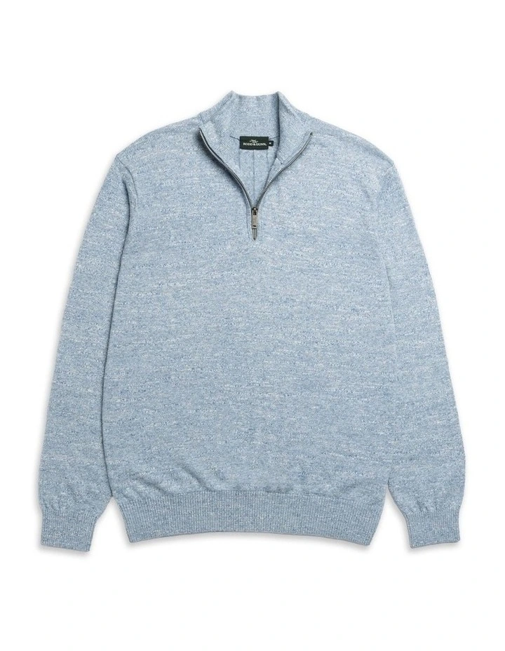 Fortrose 1/4 Zip Knit in Ocean image 4