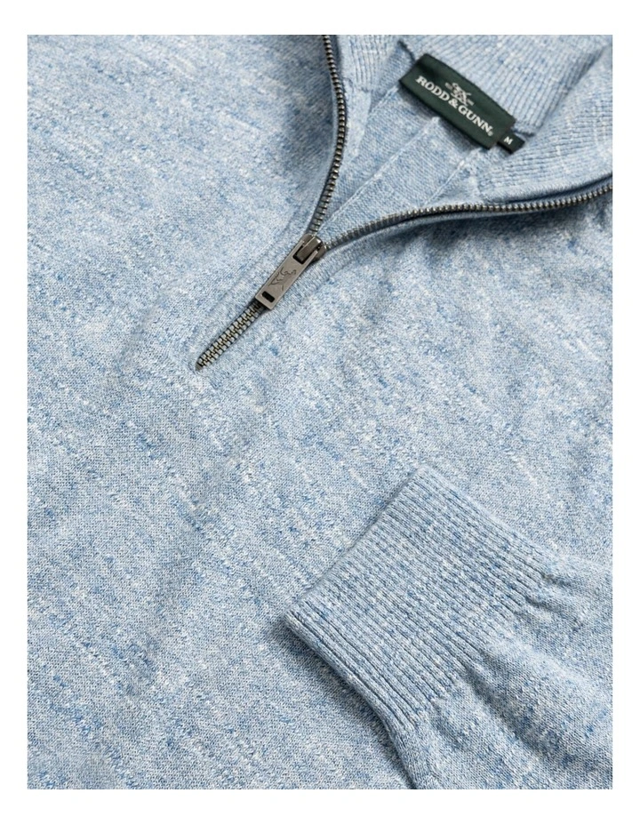 Fortrose 1/4 Zip Knit in Ocean image 5