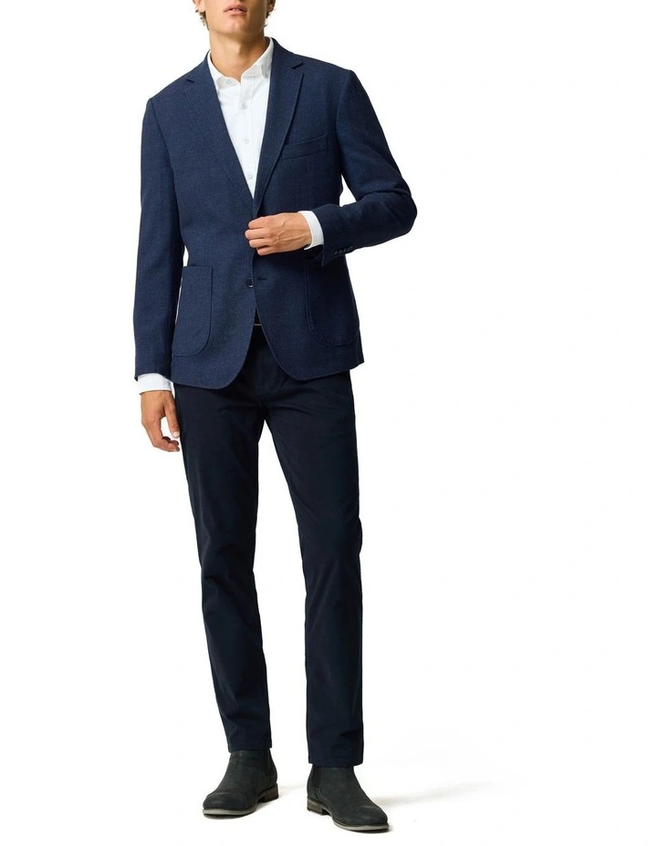 Willow Flat Sports Fit Jacket in Indigo image 2