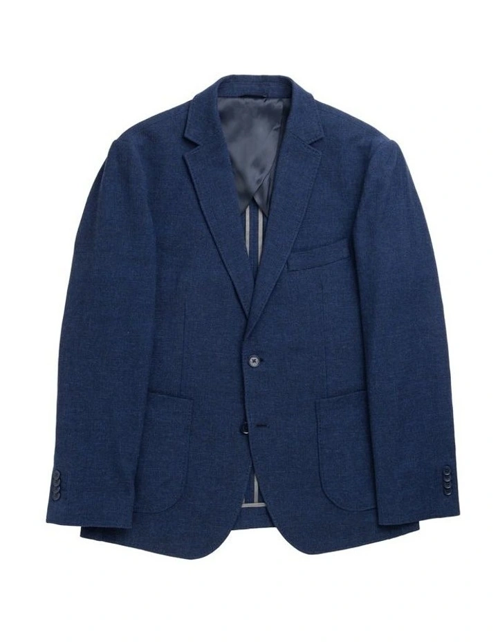 Willow Flat Sports Fit Jacket in Indigo image 4