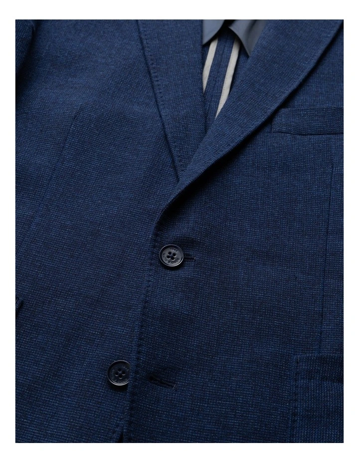 Willow Flat Sports Fit Jacket in Indigo image 5