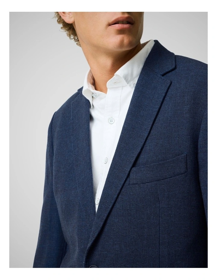 Willow Flat Sports Fit Jacket in Indigo image 6