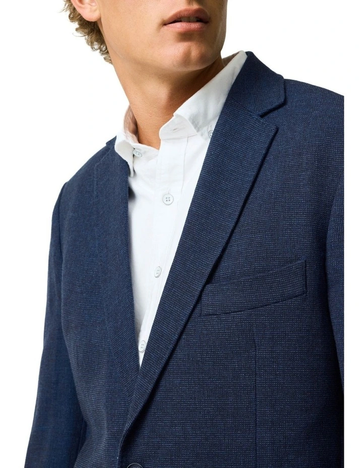 Willow Flat Sports Fit Jacket in Indigo image 6