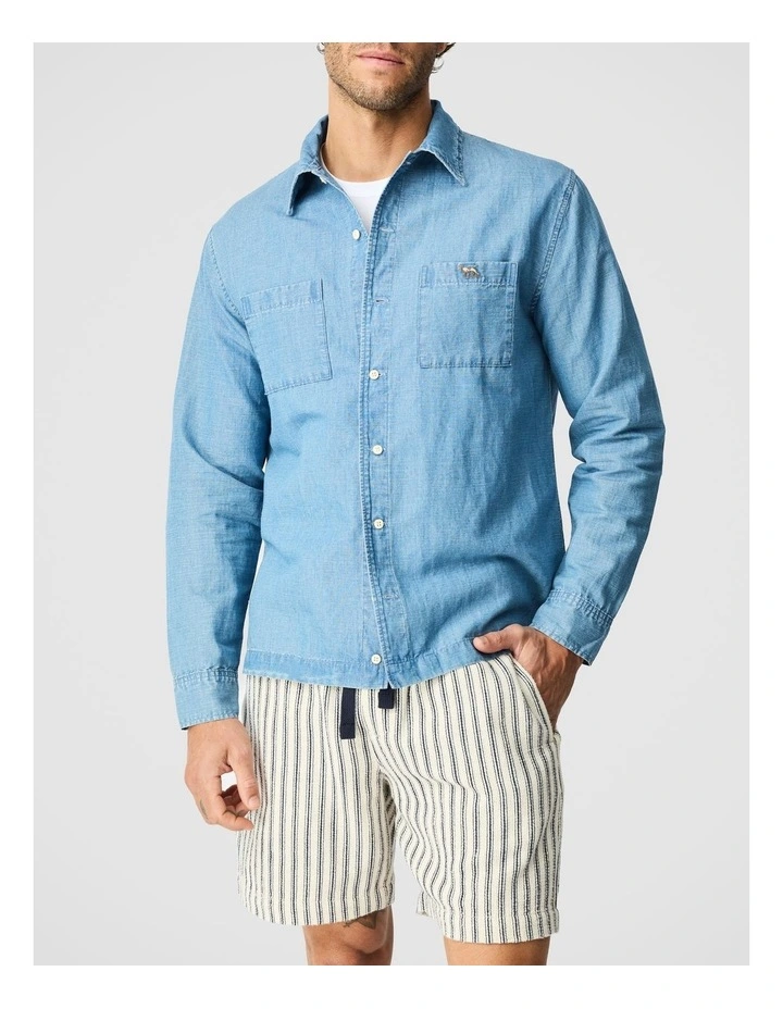 Fairdown Short Sleeve Shirt in Sky image 1