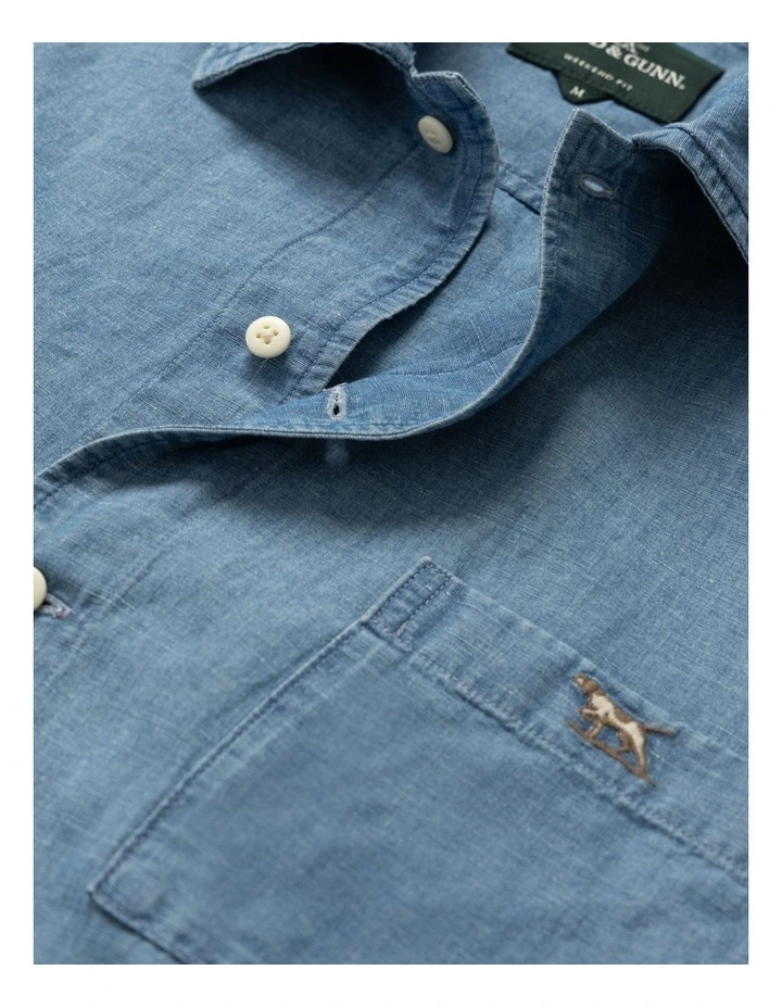 Fairdown Short Sleeve Shirt in Sky image 5