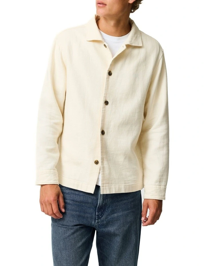 Newland Pass Long Sleeve Shirt in Cream image 1