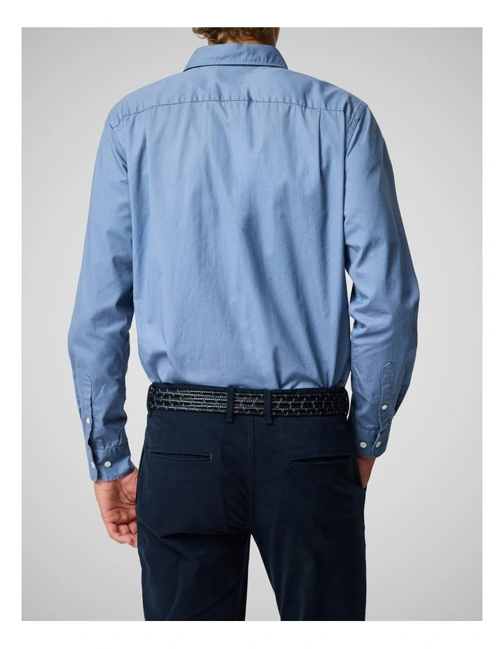 Mavis Lake Long Sleeve Sports Fit Shirt in Sky image 3