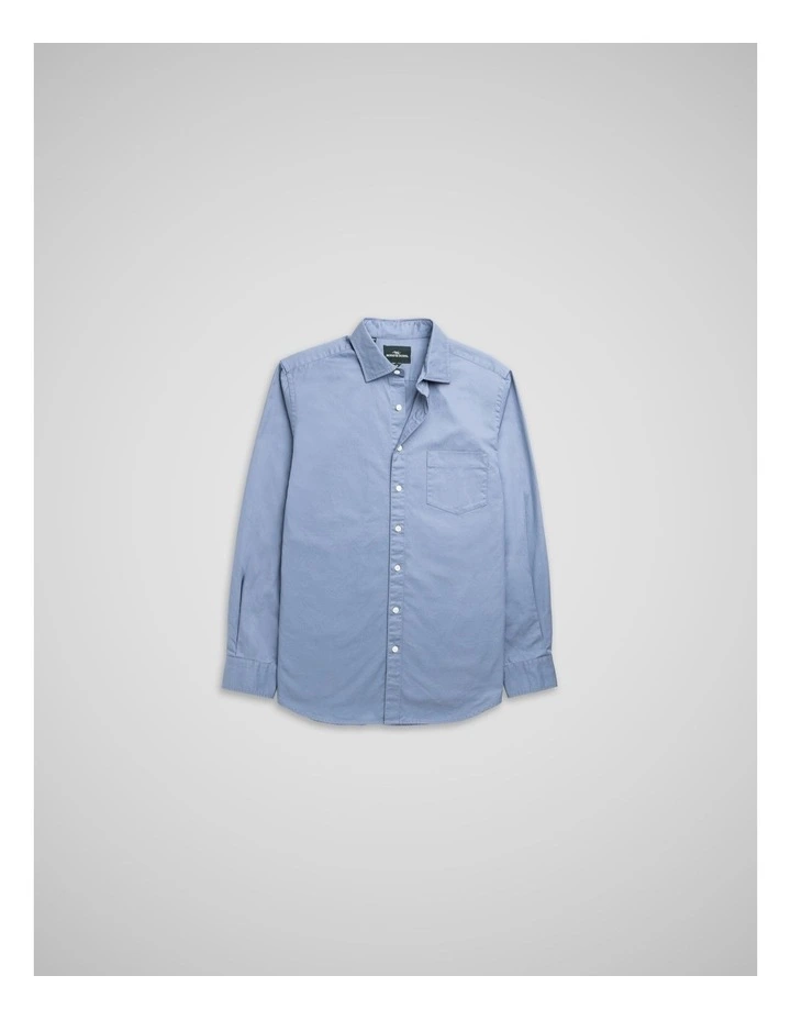 Mavis Lake Long Sleeve Sports Fit Shirt in Sky image 4