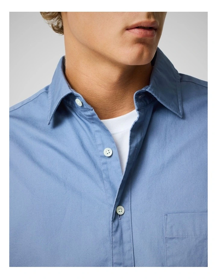 Mavis Lake Long Sleeve Sports Fit Shirt in Sky image 6