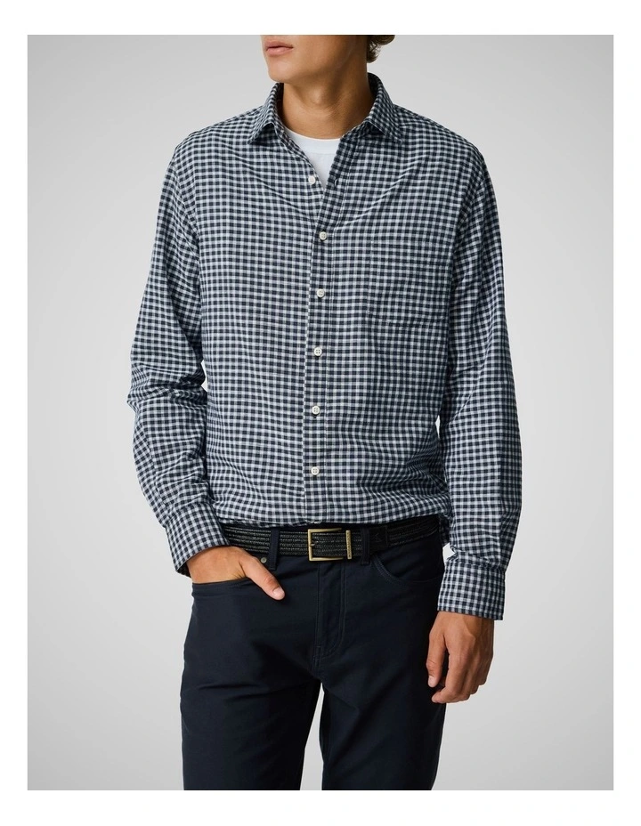 Mckerrow Long Sleeve Sports Fit Shirt in Royal image 1