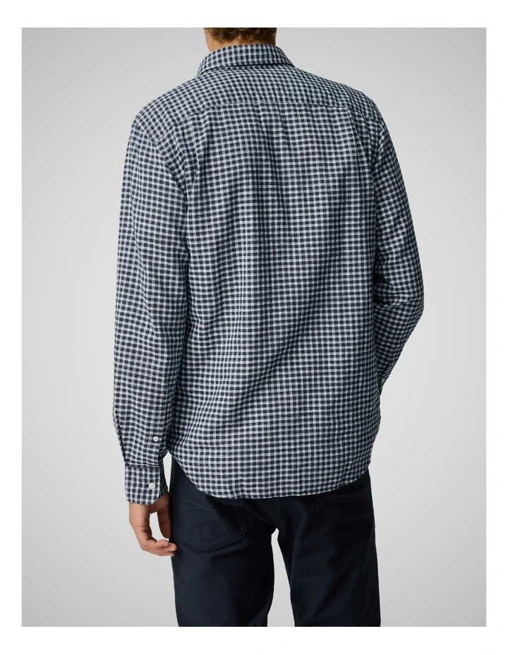 Mckerrow Long Sleeve Sports Fit Shirt in Royal image 3