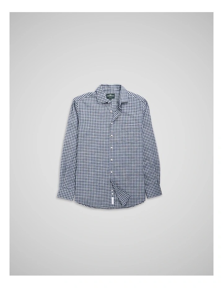 Mckerrow Long Sleeve Sports Fit Shirt in Royal image 4