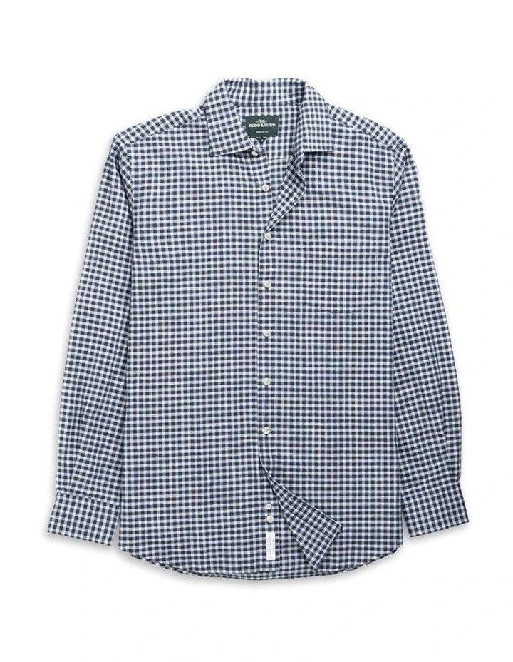 Mckerrow Long Sleeve Sports Fit Shirt in Royal image 4